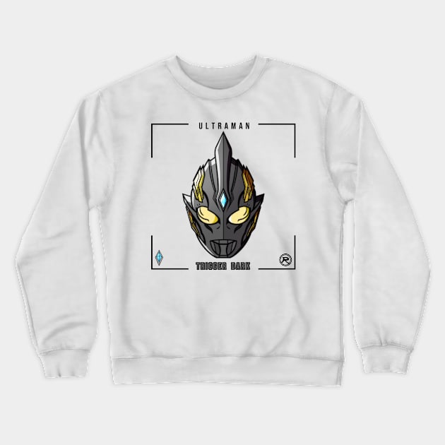 ULTRA HERO TRIGGER DARK ( BLACK ) Crewneck Sweatshirt by Ryuki Kento Art